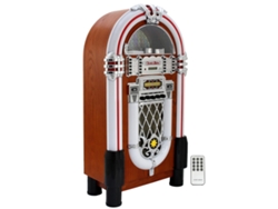 Jukebox retro Monstershop estilo años 50, CD, USB, Bluetooth, luces LED