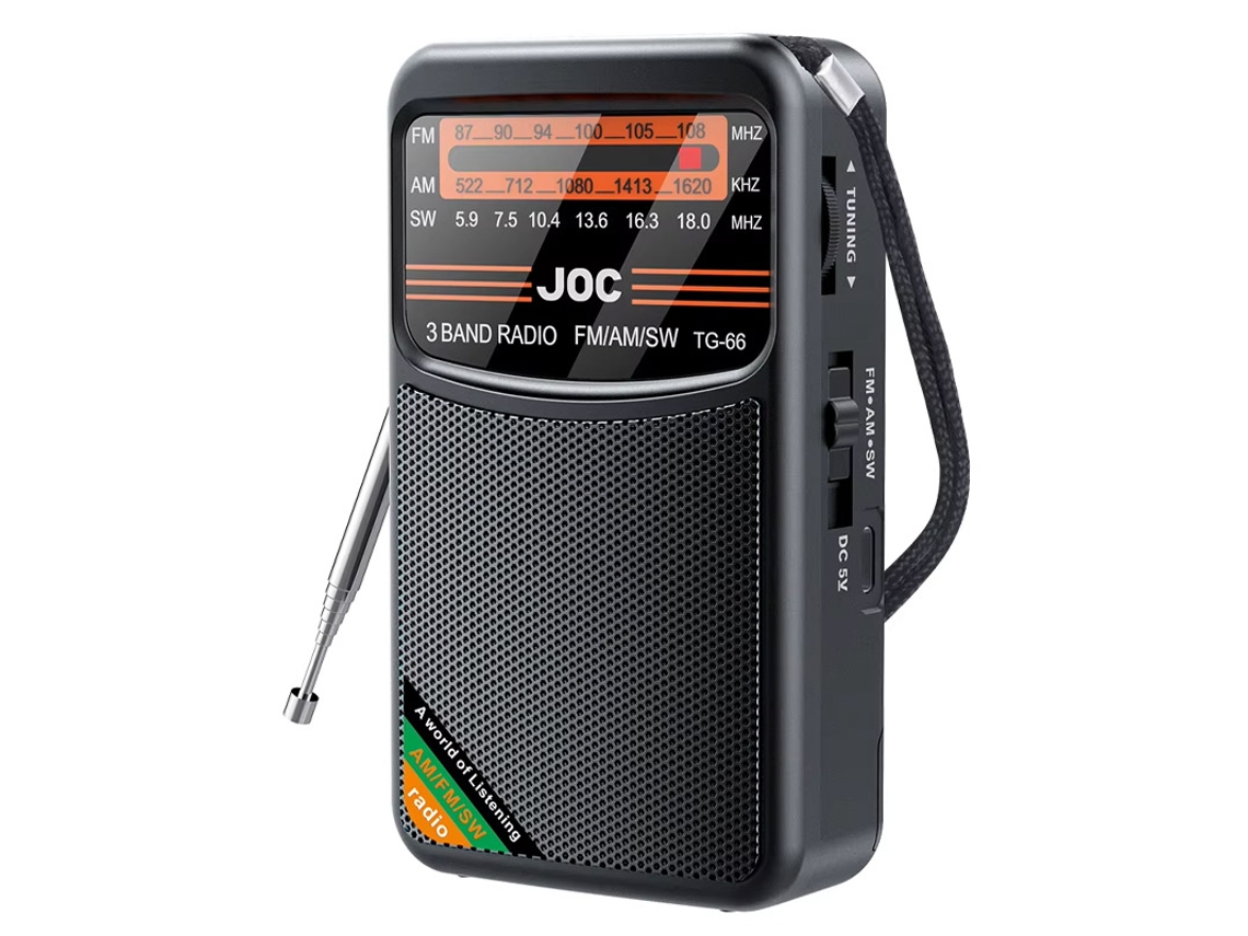 (tg66 Negro) Radio A Batería