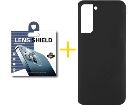 Carcasa + 1 Protector de Cámara para Samsung Galaxy S22 Plus 5G SKYHE Negro