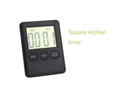 Temporizador de cocina digital LCD grande, alarma con imán, accesorio de cocina, negro