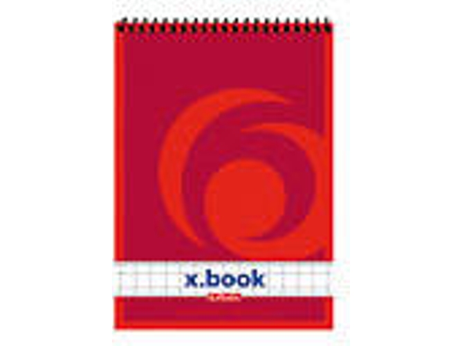 Cuarderno HERLITZ (Rojo - A7 - Cuadriculado - 11x7.8x0.9cm)