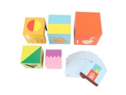 -juguete De Cajas Apilables De Madera Con Animales Para Niños, Aprendizaje Temprano Y Interacción Padre-hijo