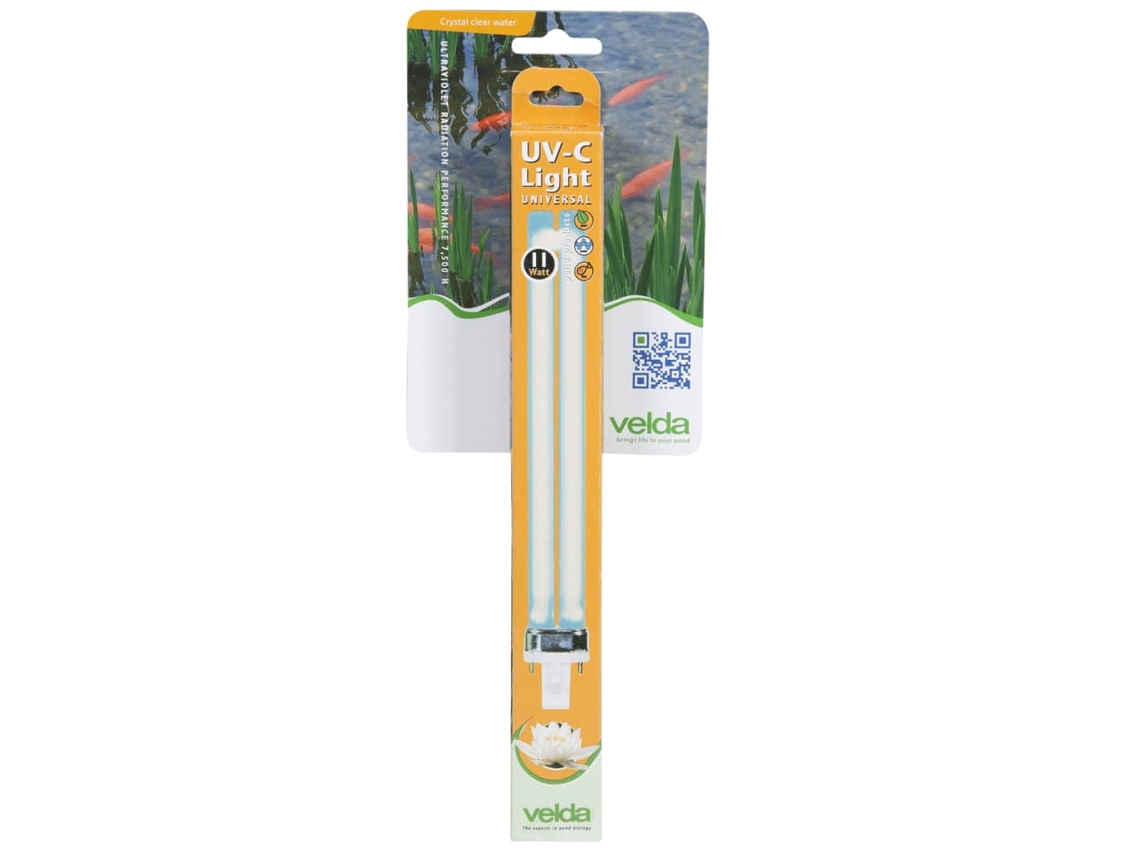 Lámpara UVC PL para acuarios/ estanques, 11 W, marca Velda