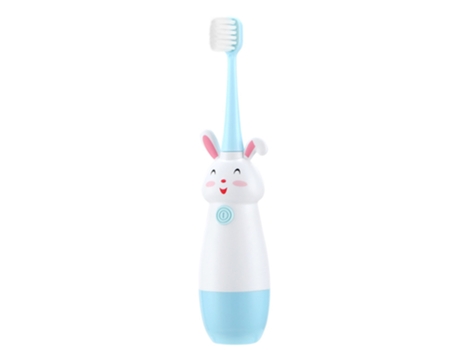 Cepillo de dientes eléctrico ZMDECQNA para niños sónico con batería 2-9 años cabeza de cerdas suaves (azul)