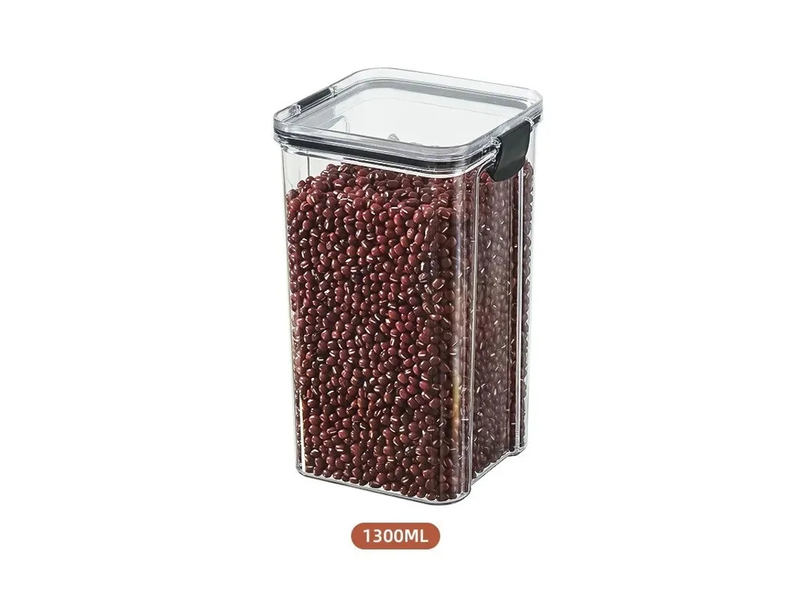 (1300 Ml) Caja De Almacenamiento Ecológica A Prueba De Humedad Para Bocadillos De Cereales Integrales Y Frutas Secas