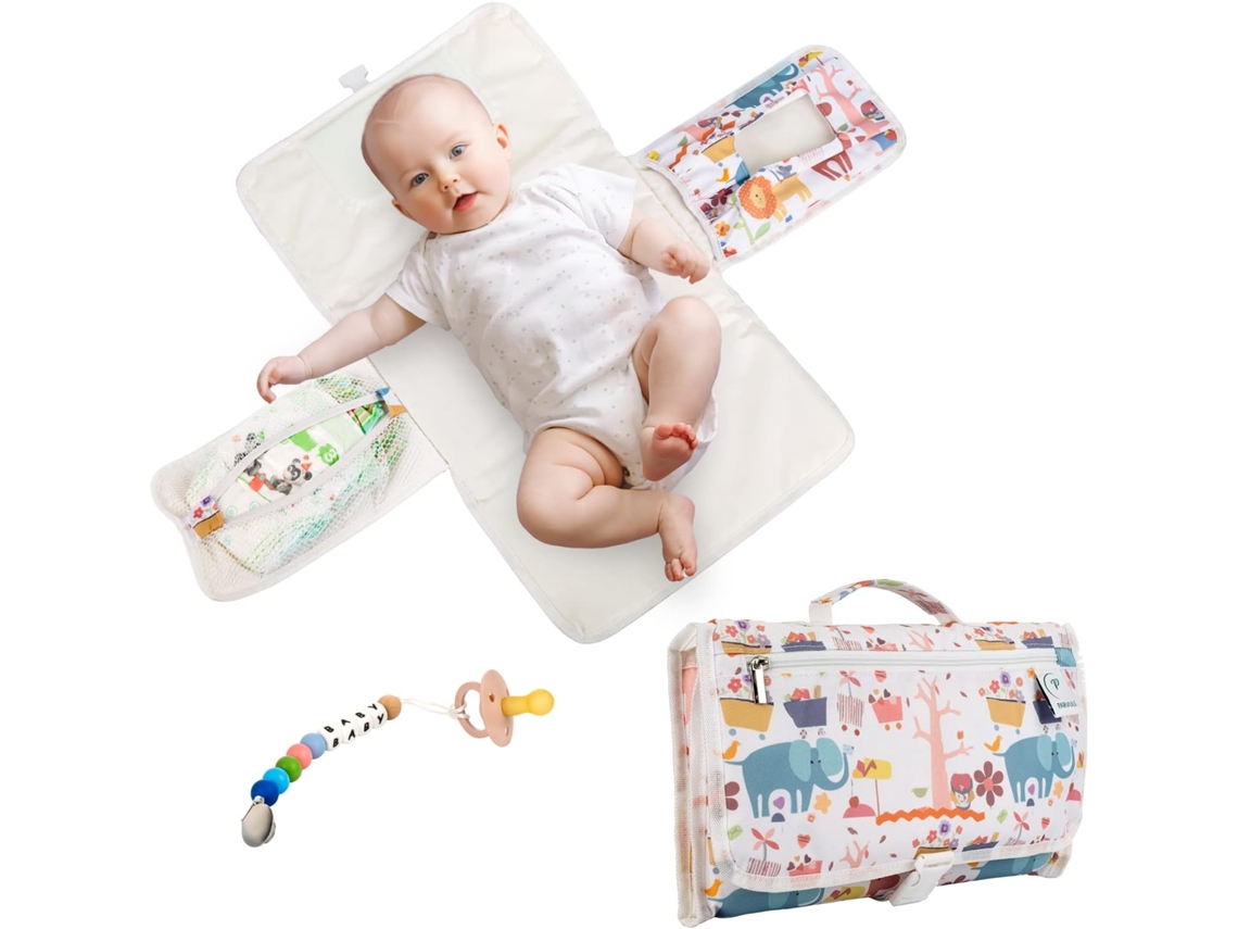 Cambiador Portátil y Chupete PARVULÍ Pack XL para Bebés