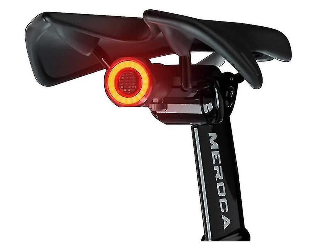 Luz Trasera Bicicleta Inteligente Freno Ipx6 Negra Yizhood