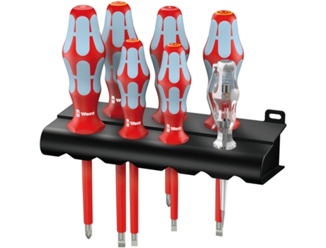 Juego de destornilladores acero inox + Bandeja 3160 i/7 Rack WERA 05022728001