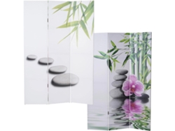 Biombo divisor de ambientes de 3 paneles, 180 x 120 cm, diseño orquídea 04_0004135