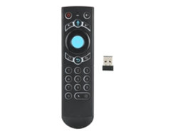 Controle Remoto Sem Fio 2.4g Air Fly Mouse Com Touchpad Teclado Backlit E Controle Por Voz