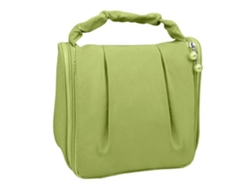 Neceser de viaje para mujer, impermeable, con cremallera, color verde (cabe fácilmente en el equipaje)