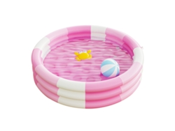 Piscina inflable redonda para bebés y niños, con suelo blando y resistente a la presión, de PVC resistente y diseño tropical.