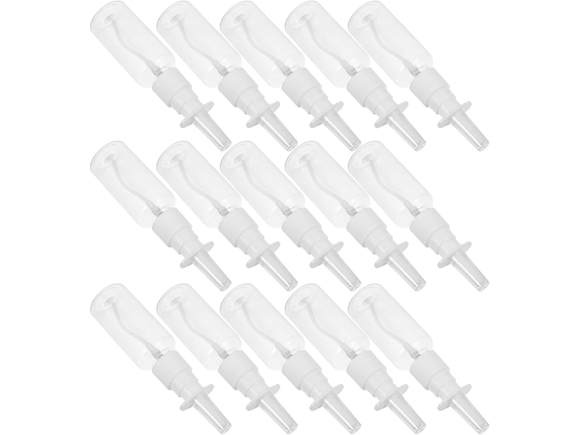 Nuobesty De 24 Frascos Vazios Portáteis Para Spray Nasal Com Solução Salina Para Irrigação Nasal