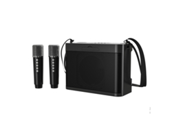 (negro) Altavoz Bluetooth Portátil Inalámbrico De Alta Potencia De 20 W Con Doble Micrófono