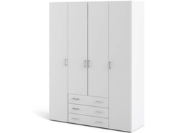 Armario DMORA Blanco (Laminado Lacado - 154x200.4x49.5 cm)