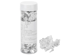 2 g de hojuelas de hoja de plata no comestibles para decorar pasteles, chocolates y manualidades