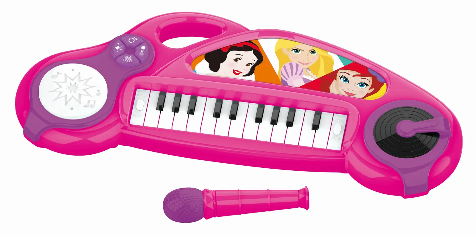 Disney Prinzessinnen Elektronisches Keyboard Mit Lichteffekten Und Mikrofon – 24 Tasten