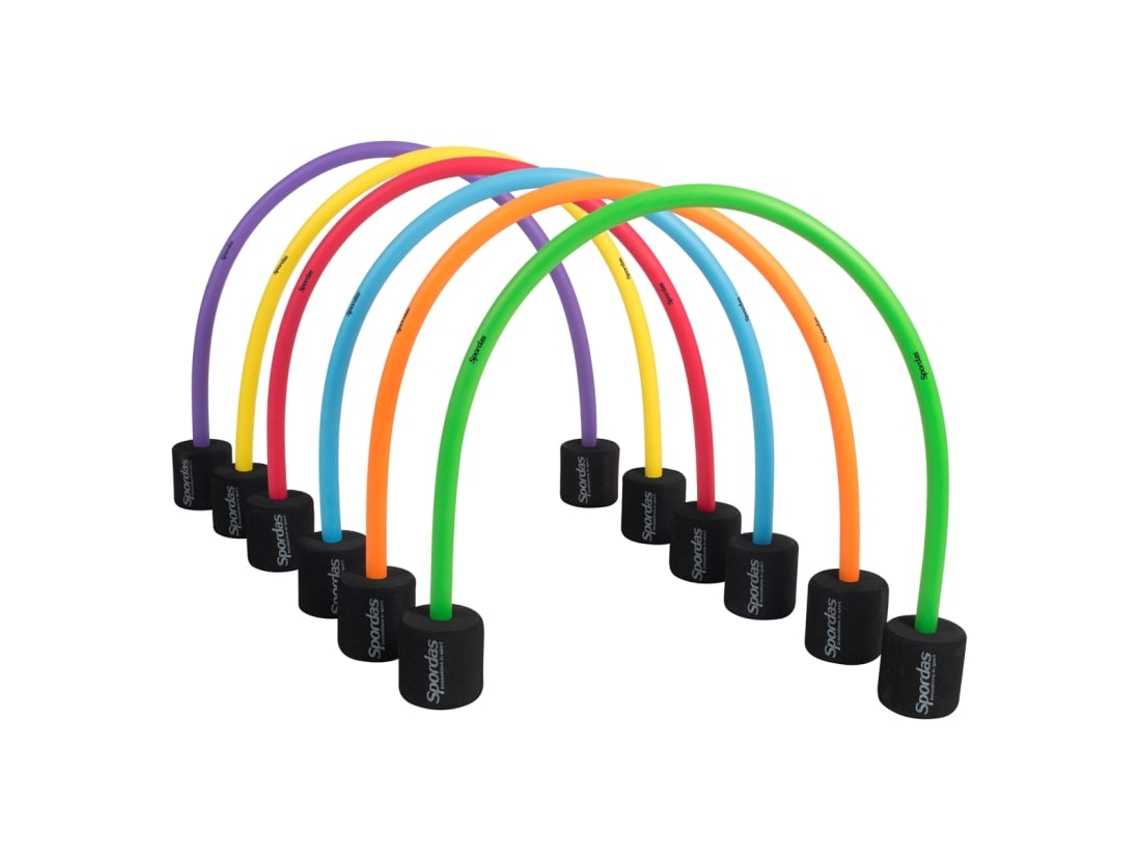 Arcos de espuma para gatear, juego de 6 colores, puerta de gateo ajustable