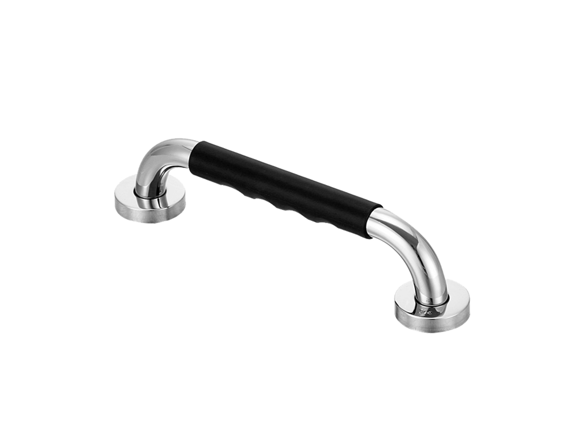 Barra De Soporte Antivuelco De Acero Inoxidable Para Baño Con Cubierta De Silicona, 50 Cm (19,6 Pulgadas)