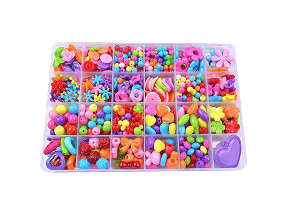 2026-kit De Perlas Para Niñas 9 Piezas Para Hacer Pulseras Diy Juguete Educativo Con 24 Compartimentos