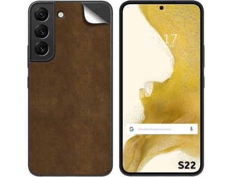 Carcasa Samsung Galaxy S22 5G TUMUNDOSMARTPHONE Vinilo Textura Cuero Multicolor