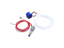 Boquilla de calor duradera con cabezal en J para filamento de 0,4 mm/3 mm para extrusora de impresora 3D con tubo de PTFE y enfriador.