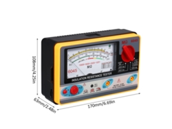 Megóhmetro Digital Portátil Para Medir Aislamiento, 100 V/250 V/500 V/1000 V, Medición De Hasta 2000 Mω Con Alarma Sonora.