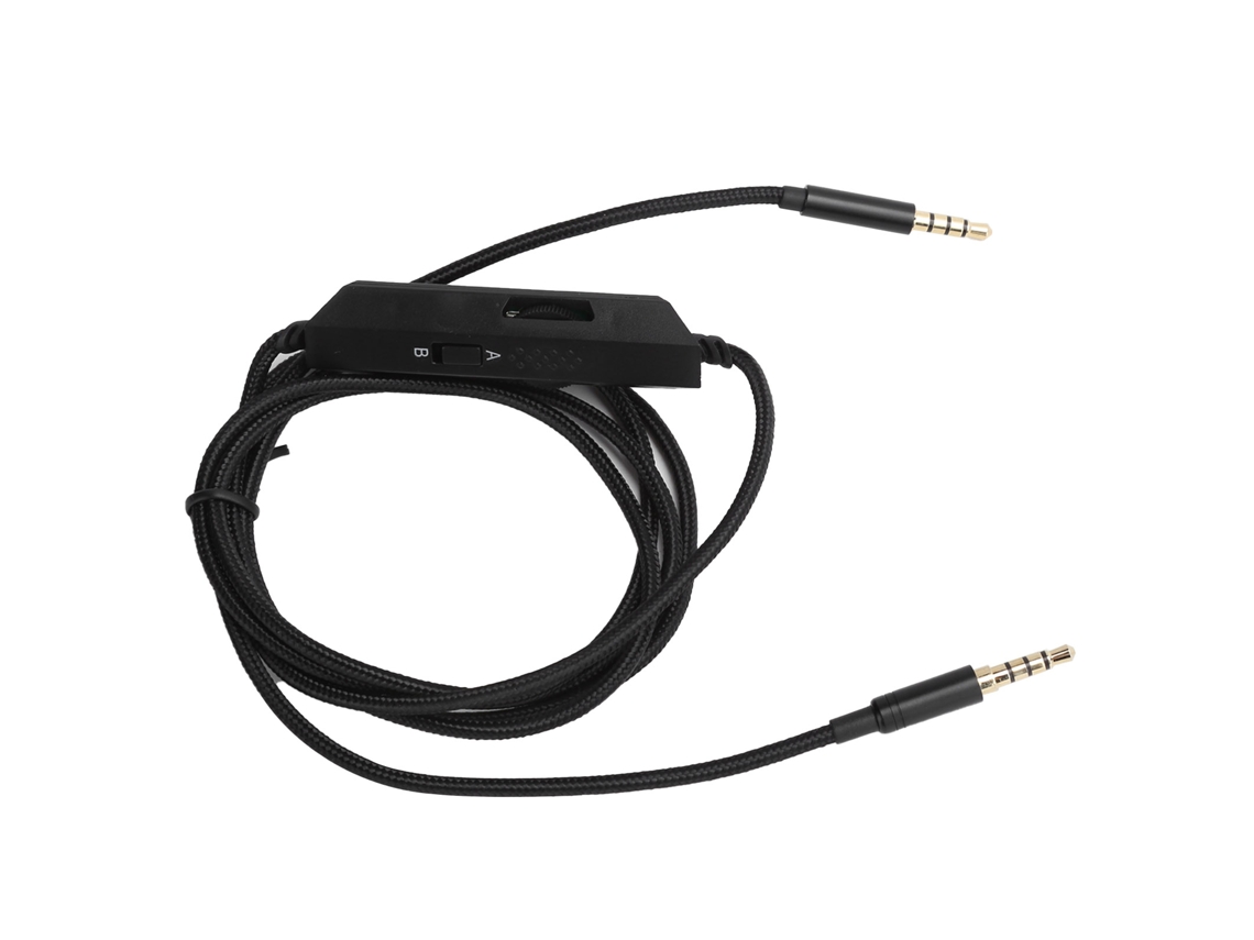 Cable Para Auriculares De 3,5 Mm A 2,5 Mm Con Control De Cable Ajustable Para Kingston Cloud Alpha
