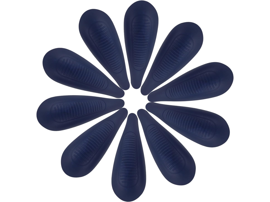 Pares Almohadillas Plástico Perchas Protectores Hombros Soporte Estable Versátil Evita Arrugue Azul Ropa