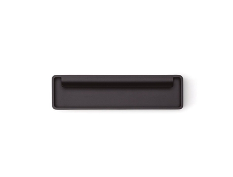 Tirador Embutir Zamak Modelo Fold C128 Acabados Níquel Cepillado Latón Cava Blanco Y Negro Mate Acabado Negro Mate VIEFE
