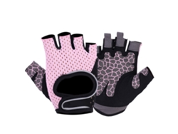 Guantes de fitness Boodun para levantamiento de pesas, entrenamiento en gimnasio y exteriores, color rosa XL