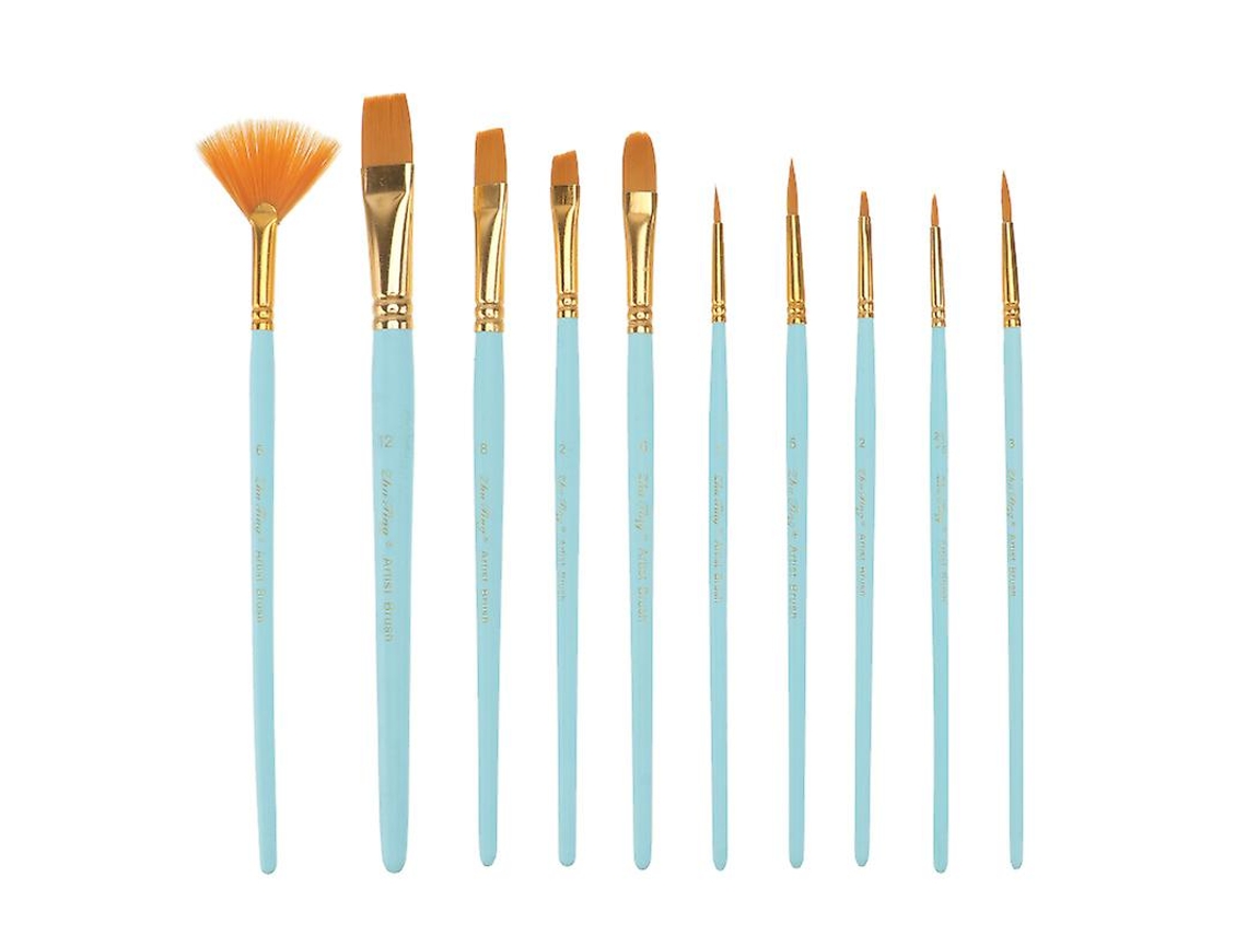 Juegos De Pinceles De Pintura De 10 Piezas