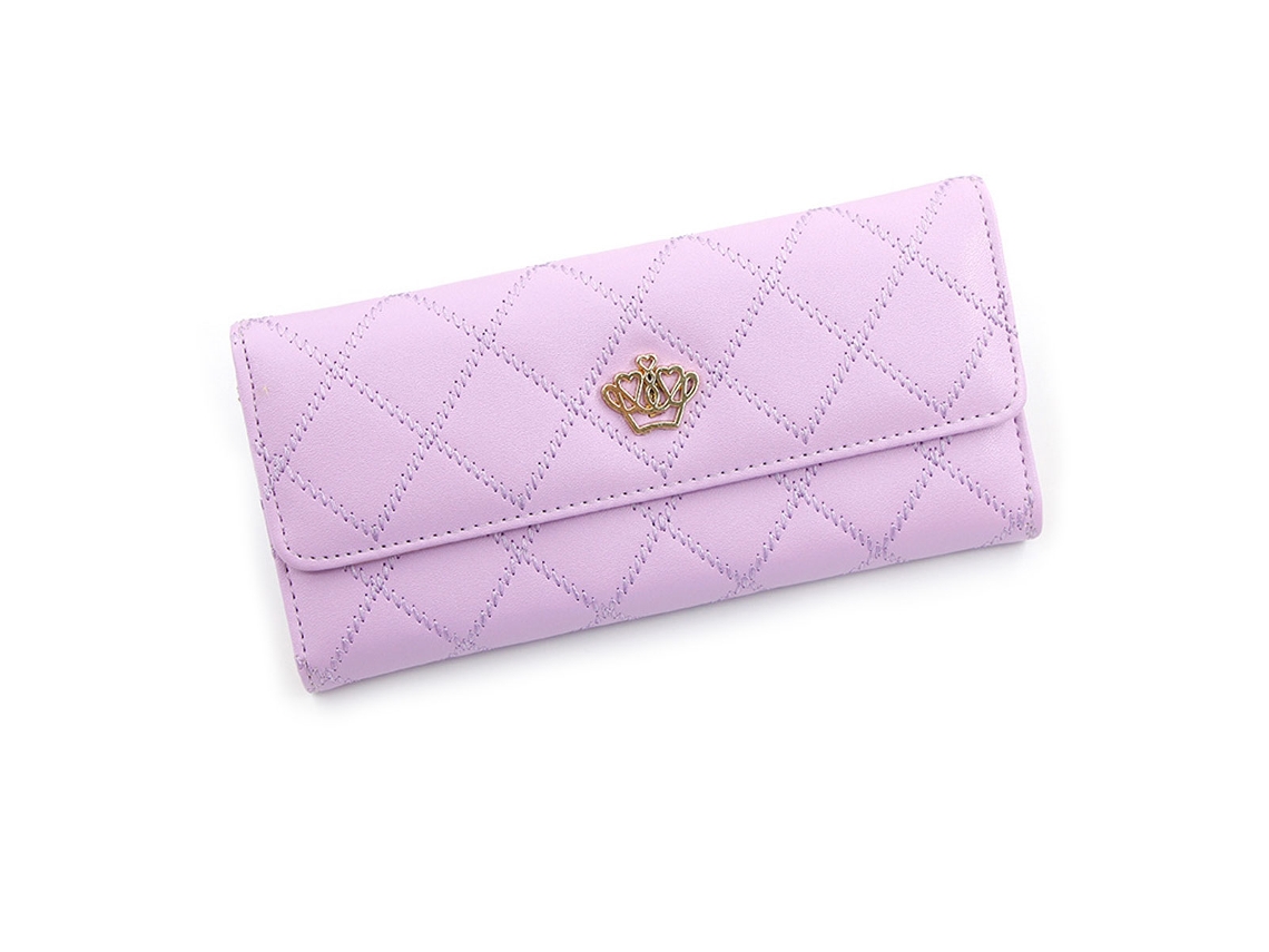 Bolso de mano para mujer con bordado de corona, bolso de moda para tarjetas, neceser multifuncional para mujer