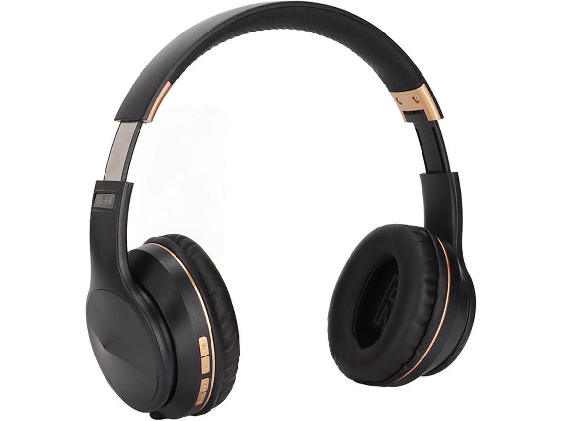 Auriculares inalámbricos Bluetooth YIZHOOD EL-B4 Plegable y extensible (Negro - Over Ear)