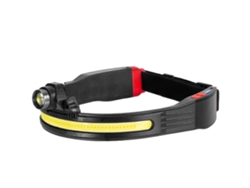 Yunzii W694 - Linterna frontal LED COB recargable con zoom, 10 modos, luz roja, para senderismo, color negro