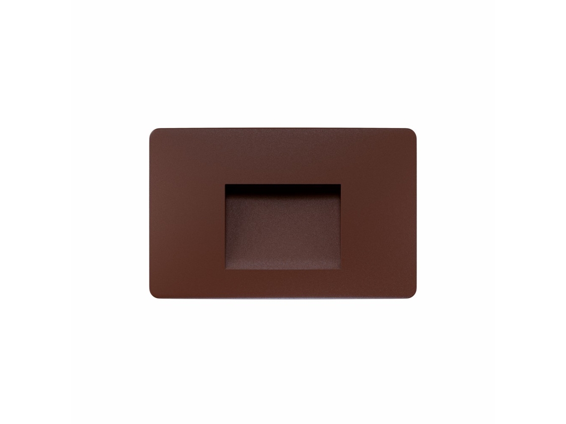 Aplique LED cuadrado empotrable de pared de 3 W, IP65, 2700 K/3200 K/4000 K, Corten Beneito Faure
