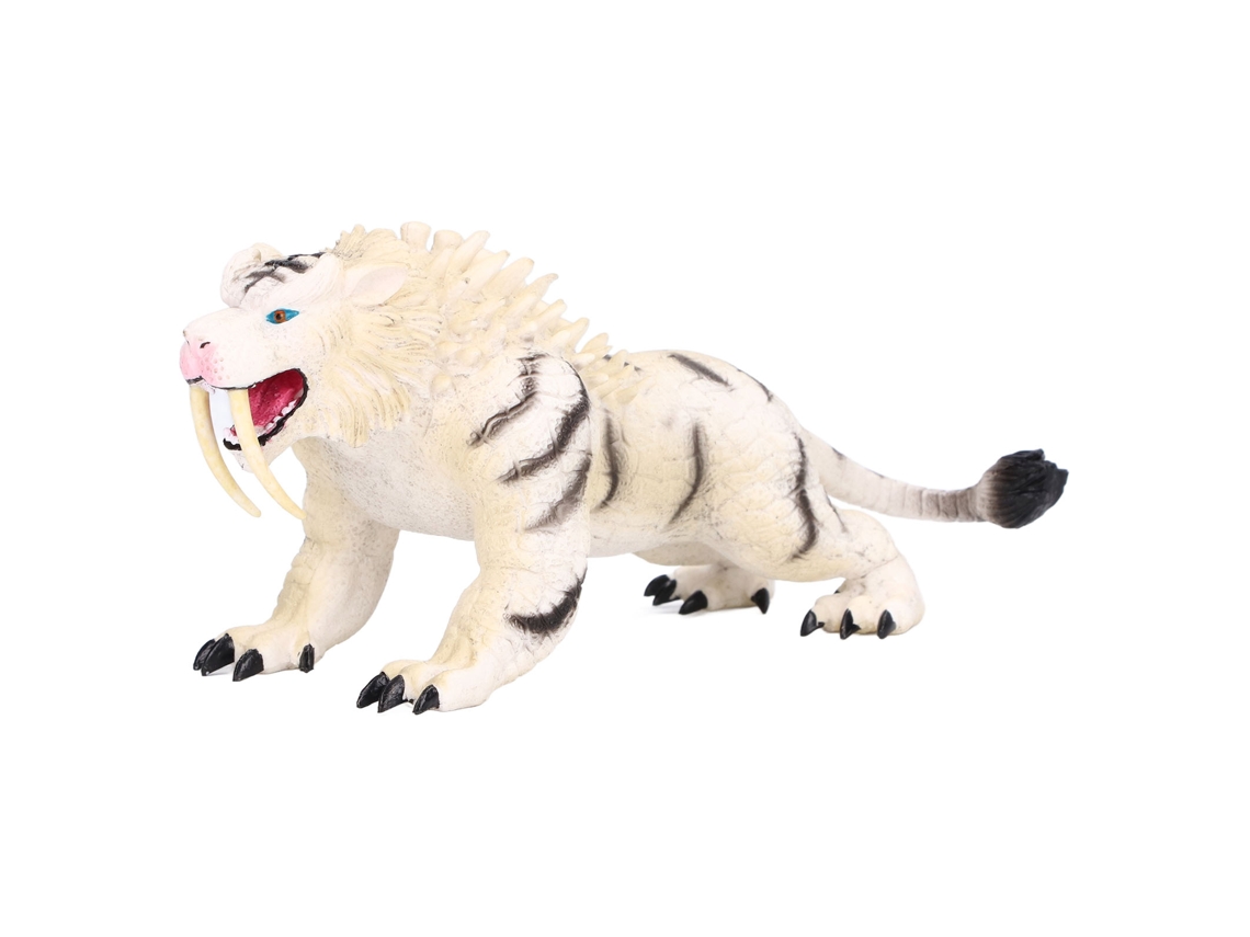 Mali modelo de Tigre Branco Simulação Brinquedo Educativo de Plástico Ornament Estátua Figurina