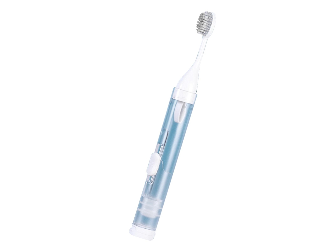 Cepillo de dientes portátil Rosewell con tubo de pasta dental transparente, ligero y suave para uso doméstico.