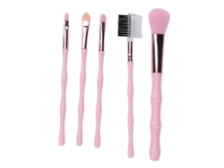 Conjunto De 5 Pinceles De Maquillaje Portátiles Para Principiantes, Para Colorete, Sombras Y Más Vante