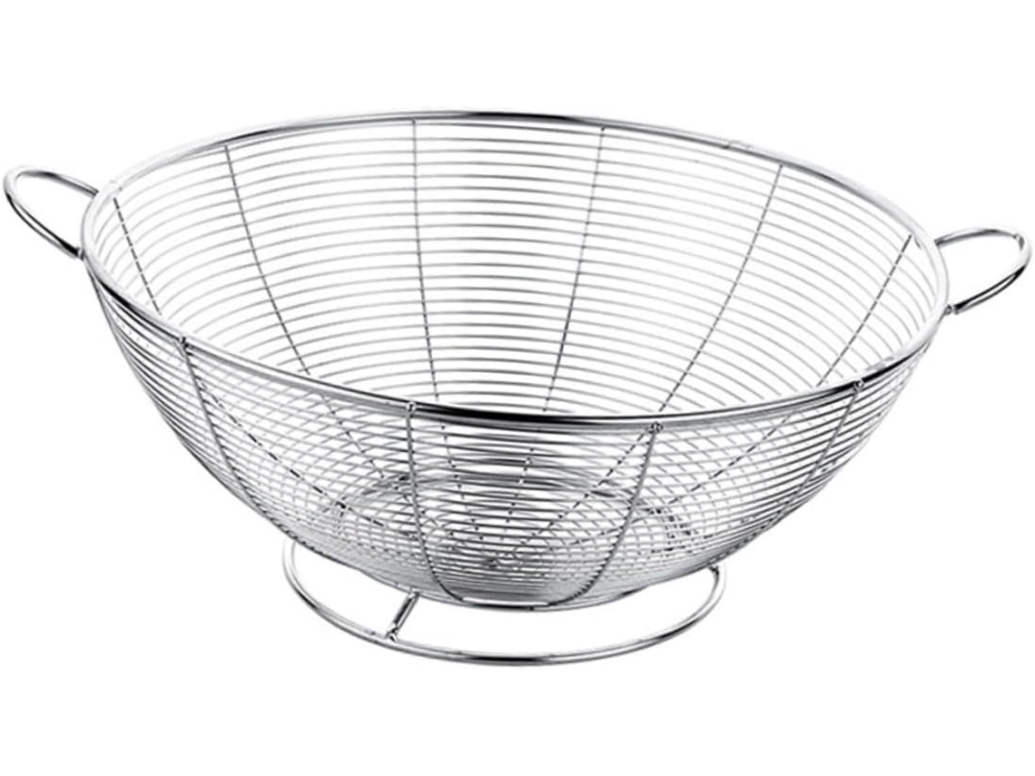 Cesta De Drenaje Para Lavar Verduras El Recipiente Está Hecho Un Material Con Buena Capacidad Carga Cocina