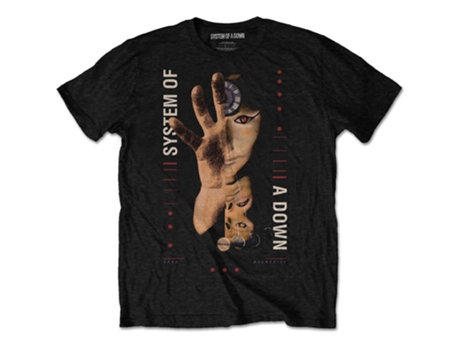 Camiseta ROCK OFF System Of A Down - Pharoah Negro (Talla: S)