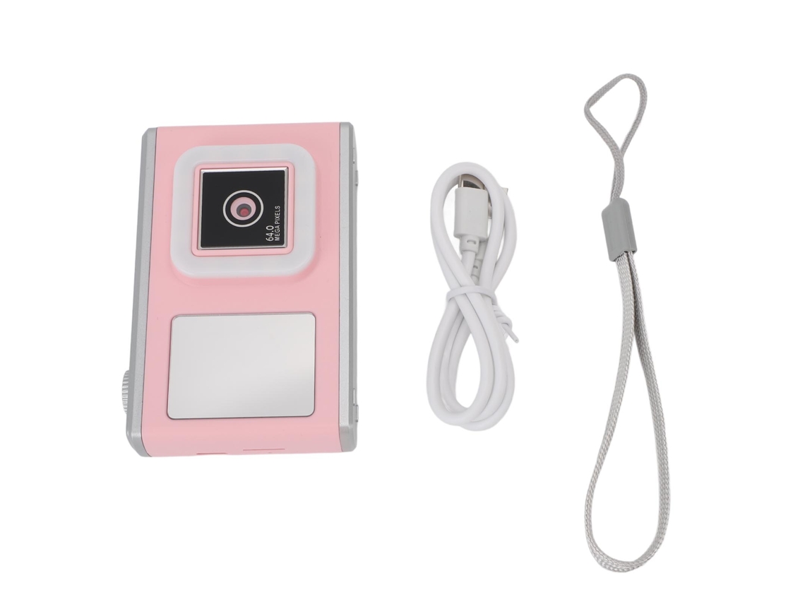 Cámara De Juguete Digital 1080p 64mp 48mp Pantalla Ips 2.4 Pulgadas Compacta Rosa Regalo Para Niños De 3 A 12 Años