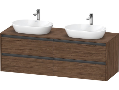 Mueble DURAVIT Ketho.2 bajo lavabo hueco para lavabo en ambos lados 1600x568x550mm K24899B