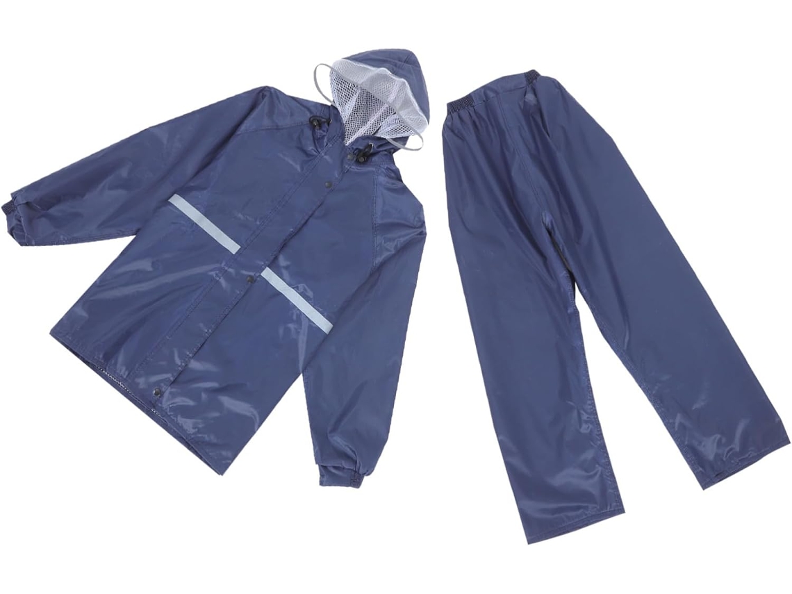 Traje De Lluvia Suizo: Chaqueta Impermeable Y Pantalones De Doble Capa Para Protección Contra La Lluvia.