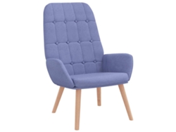 Sillón relax de tela azul vidaxl