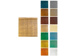 Persiana De Madera Alicantina Con Polea Metálica - Estor Enrollable Para Ventanas, Puertas, Salón Natural (barnizada) 95 X 120 Cm