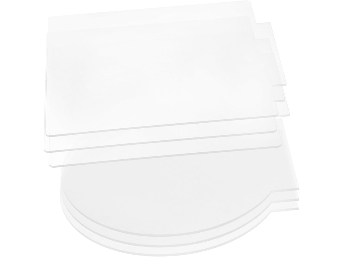 6 Paneles Led Transparentes En Formas Redondas Y Cuadradas, Ideales Para Proyectos De Bricolaje En Decoración Y Ambientación De Interiores.