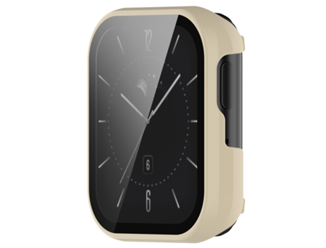 Smartwatch para OPPO Watch SE part + Funda protectora integrada con película templada (Marfil)