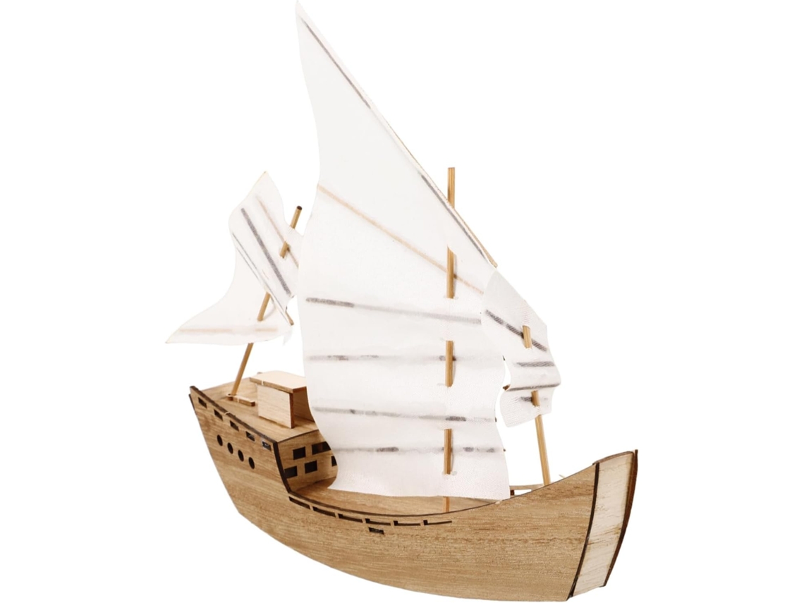 Kit de construcción de veleros de madera en 3D para niños y niñas, juguete.