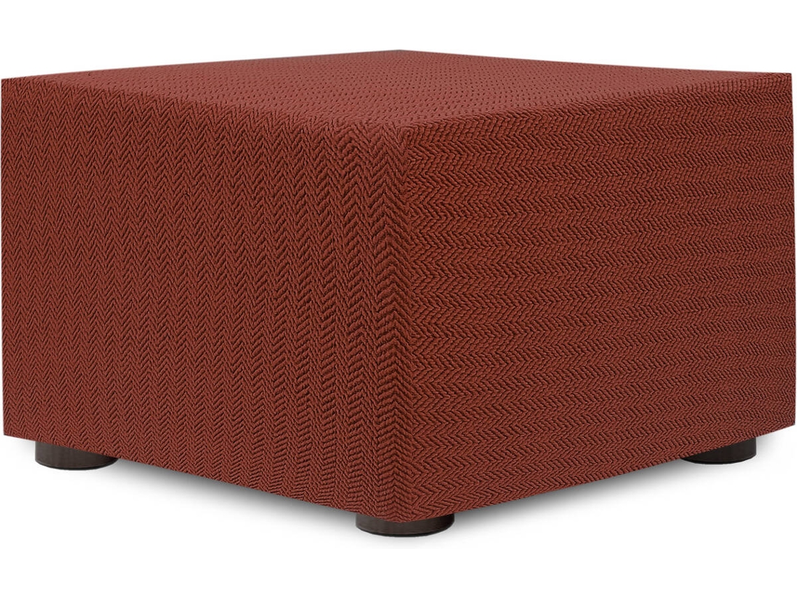 Funda de Puf EYSA Premium Jaz Tejido Multielástico (100 x 100 x 65 cm - Poliéster y Algodón - Caldera)